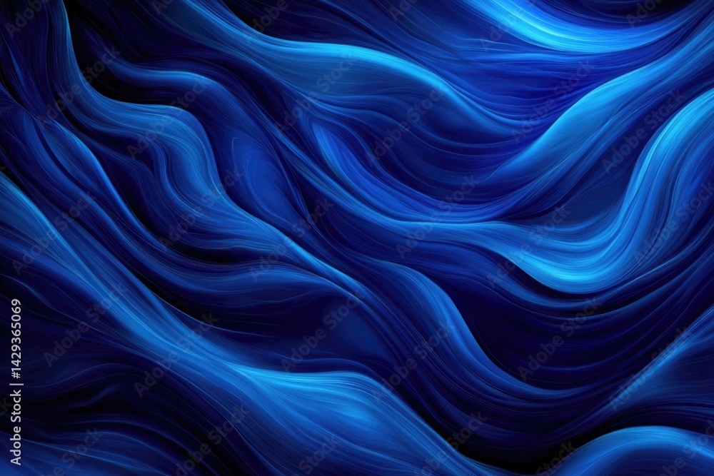 Fototapeta premium Dreamy Blue Ocean Waves
