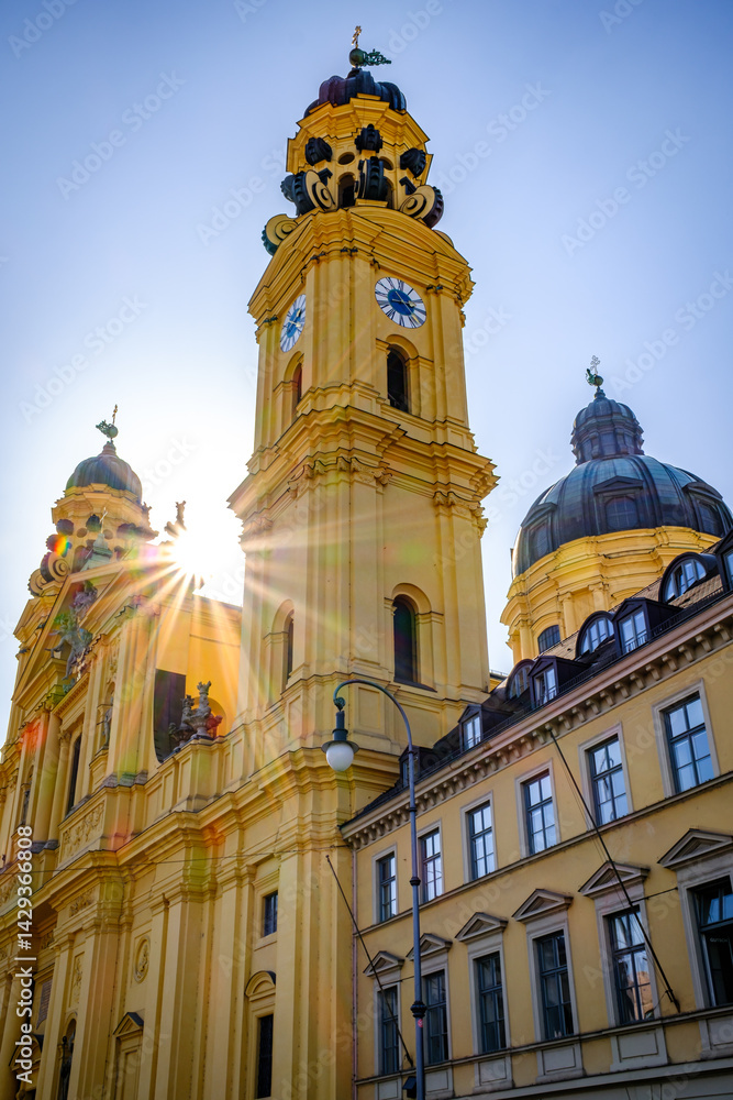 Fototapeta premium famous theatiner church in Munich