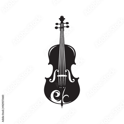 Soulful Strings: An Elegant Collection of Cello Vector Silhouettes Highlighting the Graceful Form, Deep Resonance, and Classical Beauty of This Timeless Bowed String Instrument
