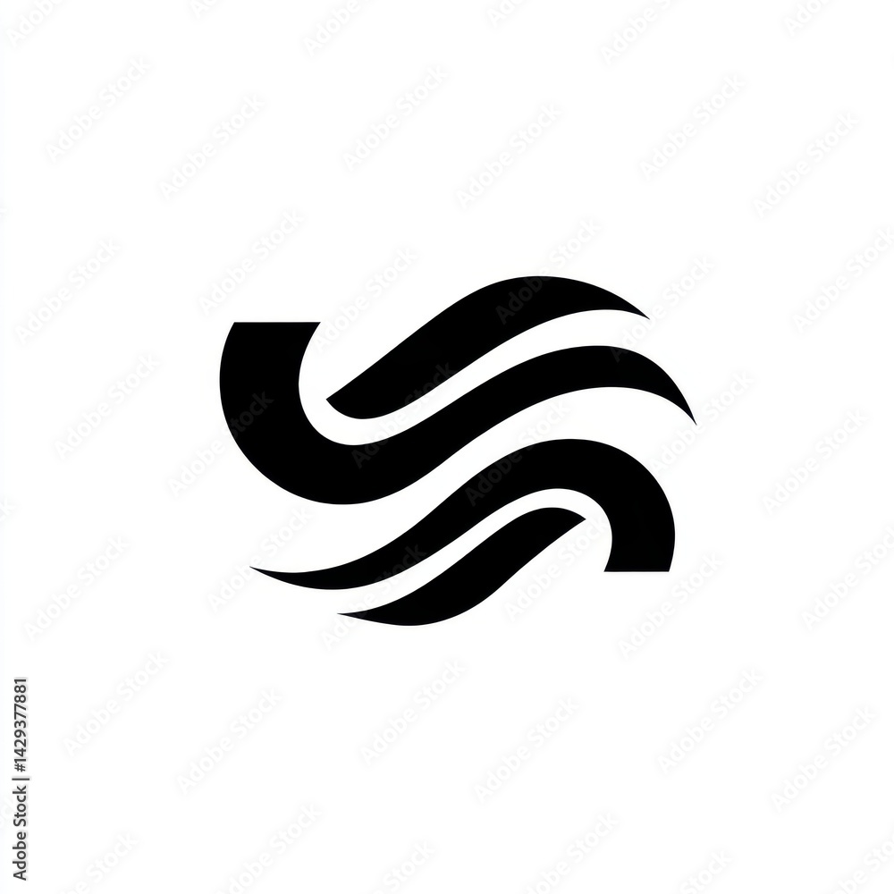 Modern Abstract YG Logo for Business Identity with Stylish Wave Design Modern Abstract YG Logo for Business Identity with Stylish Wave Design