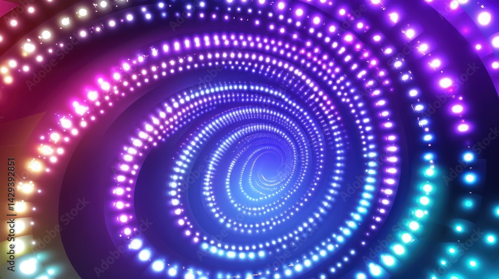 Psychedelic spiral light tunnel Psychedelic spiral light tunnel