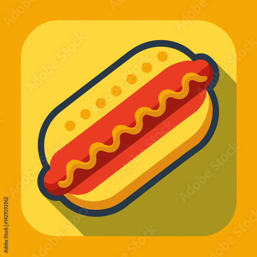 hot dog vector illustration
