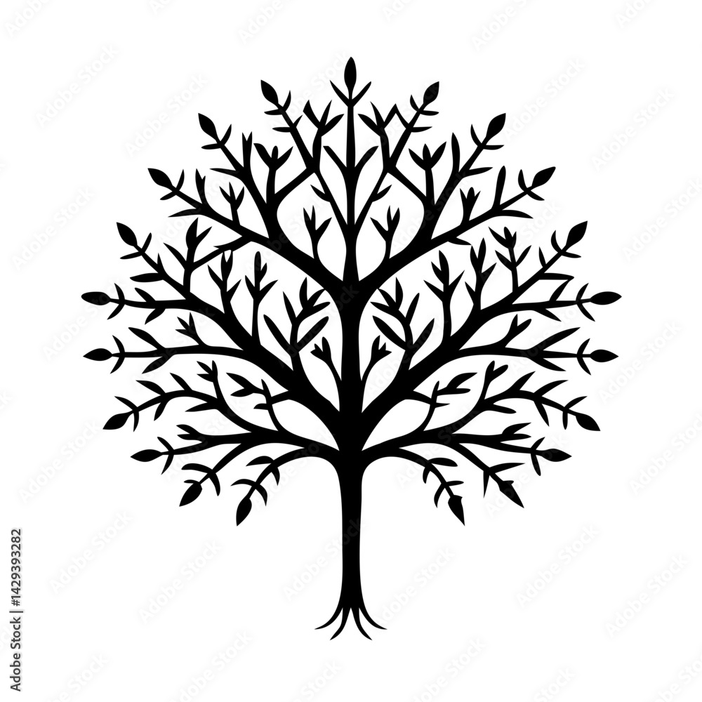 vector tree silhouette vector tree silhouette
