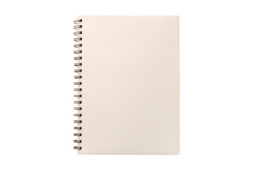 Spiral notebook isolated on transparent background
