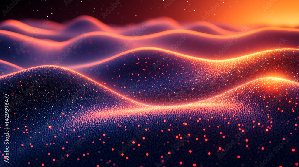 Fototapeta premium Abstract concept of genetic data analysis featuring vibrant DNA sequences and complex data visualizations symbolizing bioinformatics precision personalized medicine and genomic research