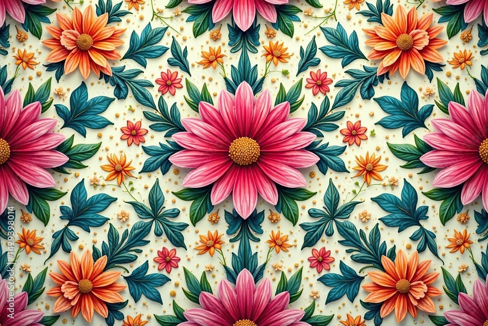 Intricate floral design, repeating seamlessly , texture, repeat Intricate floral design, repeating seamlessly , texture, repeat