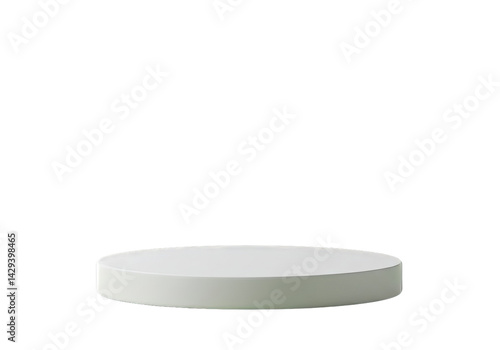 White round display platform — transparent background