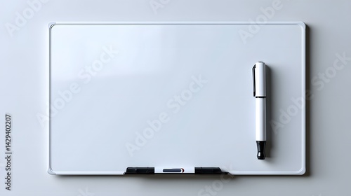 Blank White Magnetic Whiteboard with Pen 