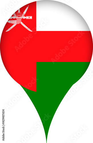 Free Download Oman Flag Marker Icon - GFXLoad