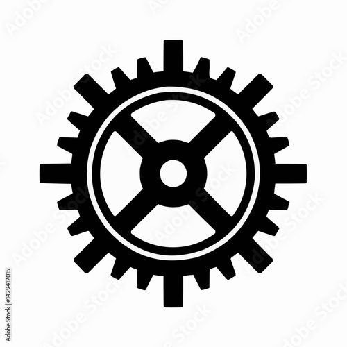 An intricately designed gear, illustrating interconnectedness and precision. A symbol of industry and mechanical ingenuity, perfectly aligned to represent movement and progress.