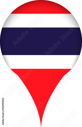 Thailand Flag Marker Icon Free Download Thailand Flag Marker Icon - GFXLoad