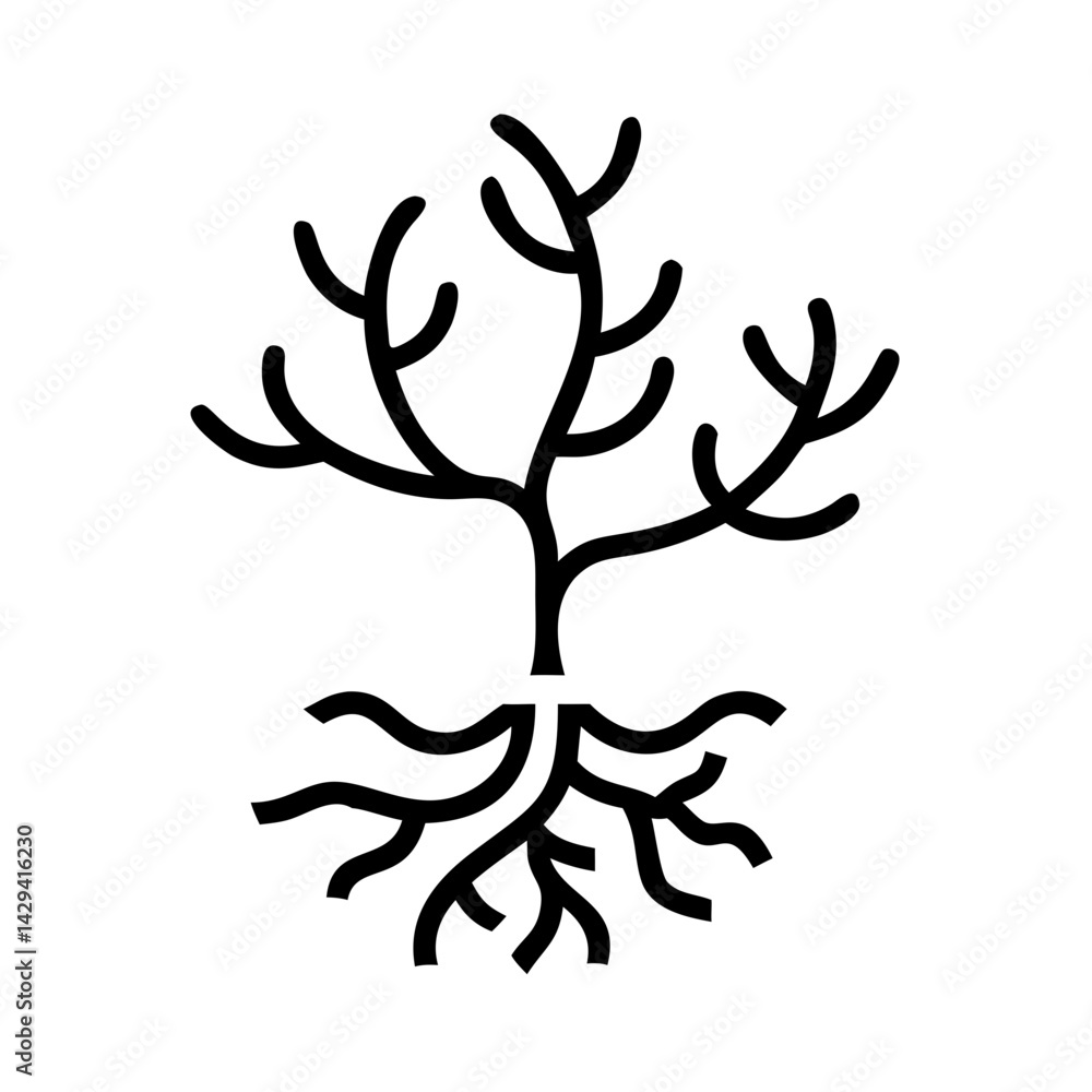 Obraz premium vector tree silhouette