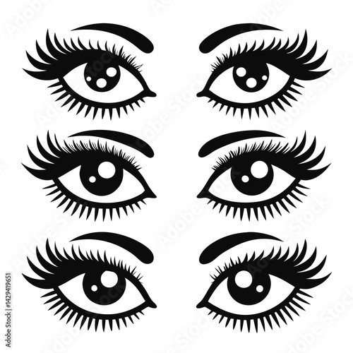 Set of Eye icons