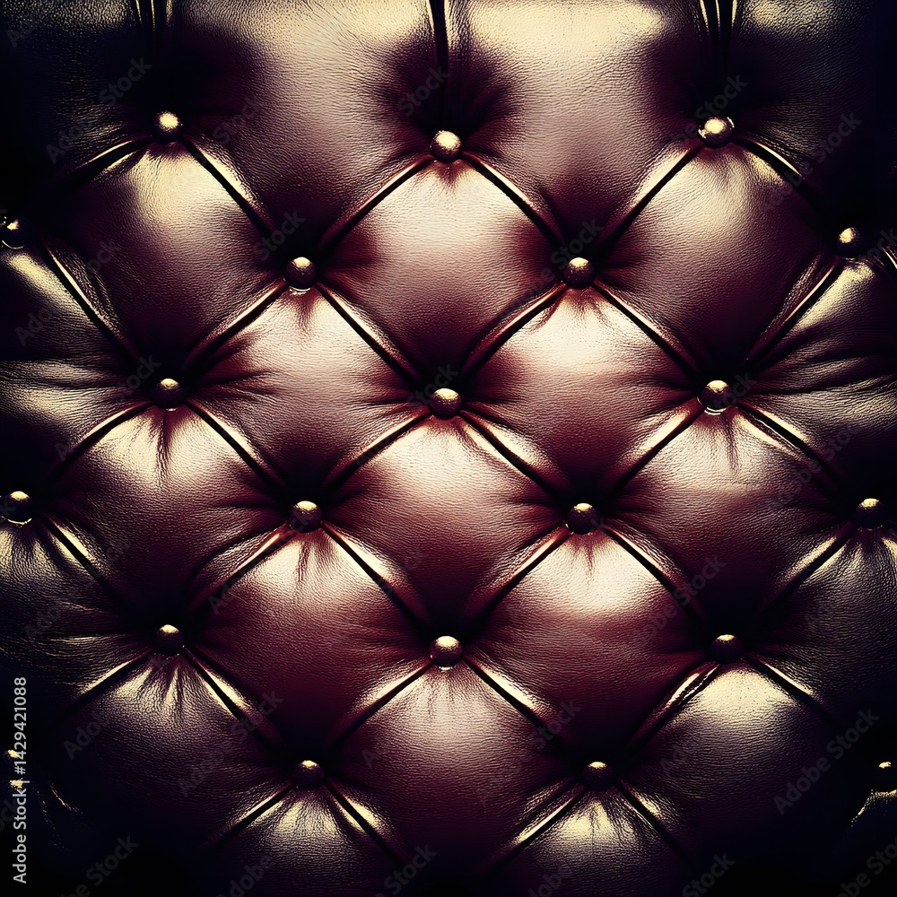 Fototapeta premium Luxury Brown Leather Upholstery Texture Background