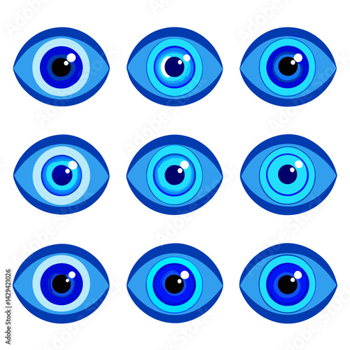 Set of Eye icons