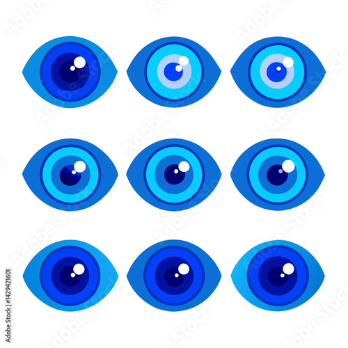 Set of Eye icons