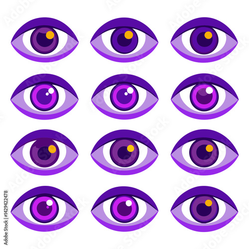 Set of Eye icons