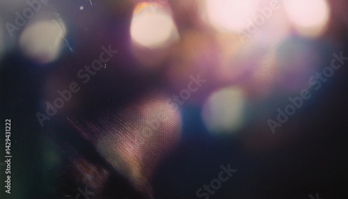 Analog film texture overlay, distressed photo look with vintage damage, light leaks and cinematic