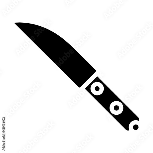 Chef’s Knife Glyph icons
