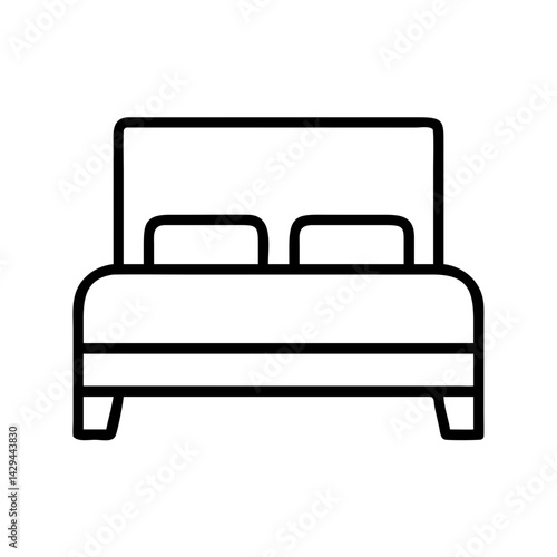 Modern minimalist double bed design for bedroom furniture and interior design ideas concept