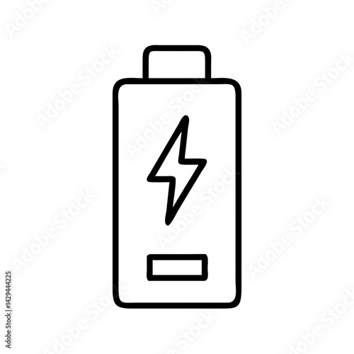 Battery charging icon vector illustration power energy electric charge full load cell phone icon