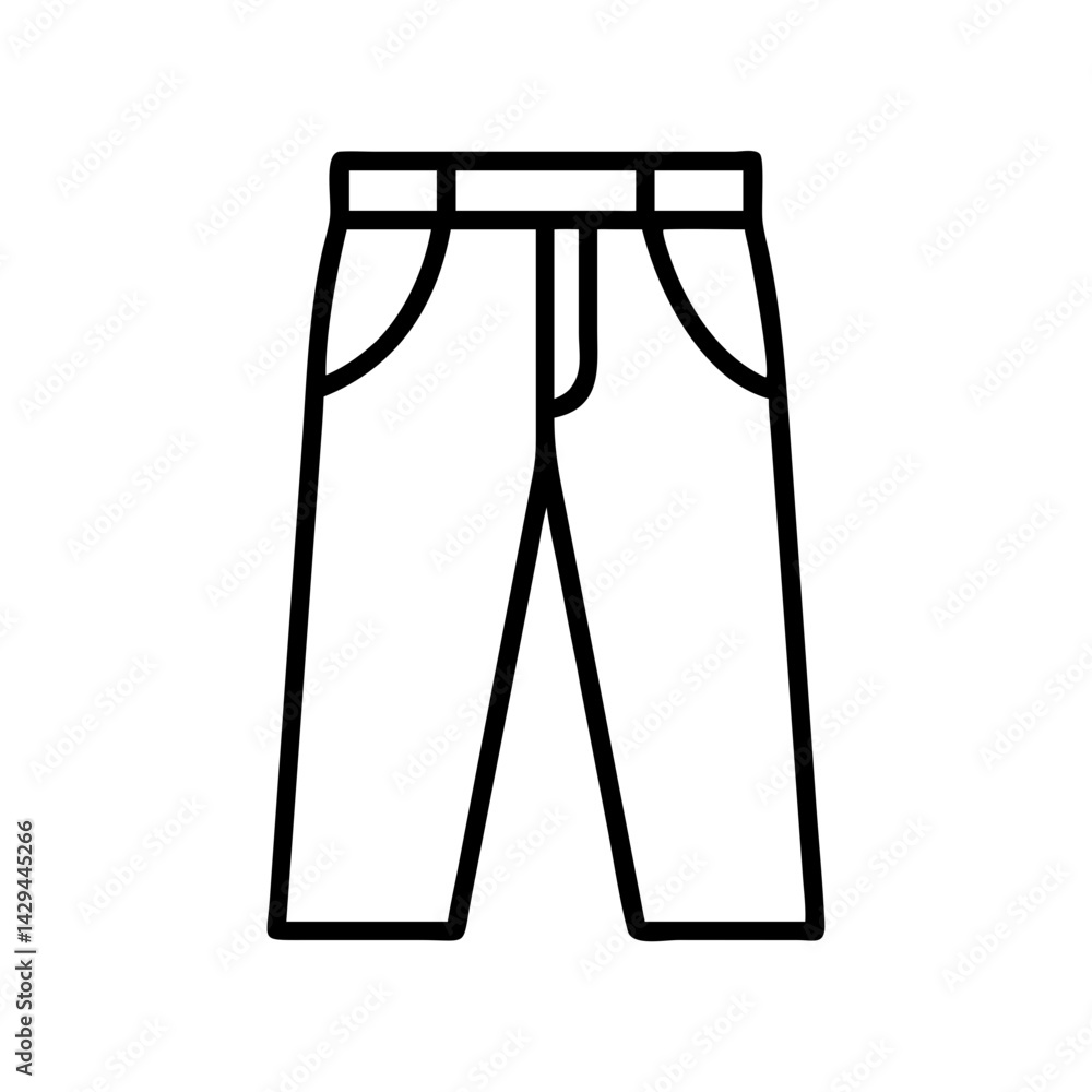 Find stylish trousers icon vector image for fashion design and apparel illustration projects online Find stylish trousers icon vector image for fashion design and apparel illustration projects online