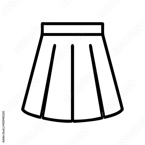 Find the perfect skirt outline vector illustration for your fashion design projects today online
