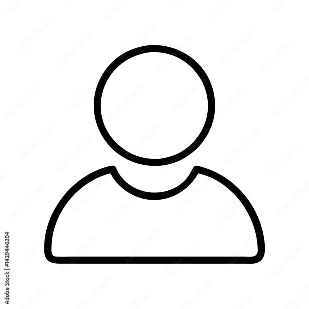 User profile icon vector illustration symbol for account contact person avatar member login sign User profile icon vector illustration symbol for account contact person avatar member login sign