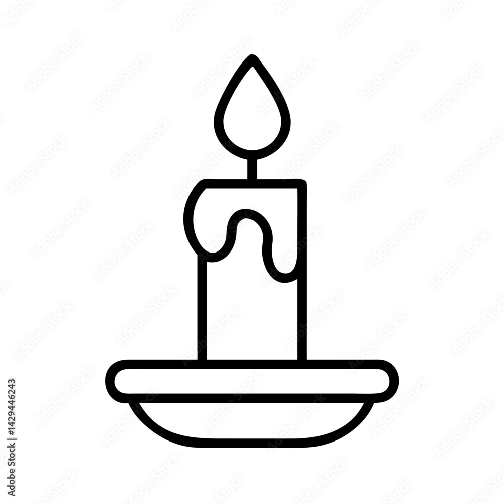 Candle light flame vector illustration drawing burning wax glowing decoration design element graphic icon Candle light flame vector illustration drawing burning wax glowing decoration design element graphic icon