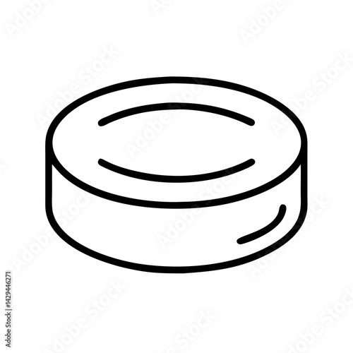 Isolated round soap bar illustration vector drawing for hygiene and personal care product design element