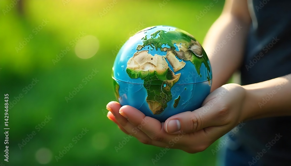 Earth Day environment protection eco care ecology future recycling, responsibility save concept background banner - Close up of world globe planet created with generative ai Earth Day environment protection eco care ecology future recycling, responsibility save concept background banner - Close up of world globe planet created with generative ai
