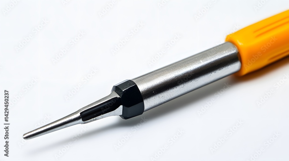 Punching Tool Closeup on White. Punching Tool Closeup on White.