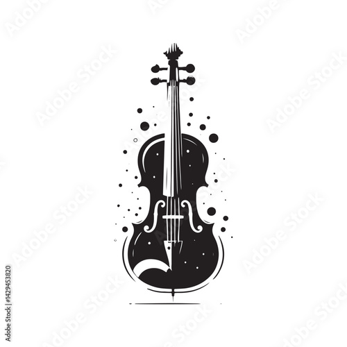 Harmonious Elegance: A Refined Collection of Viola Vector Silhouettes Celebrating the Rich Sound, Graceful Form, and Timeless Beauty of This Iconic Stringed Orchestral Instrument.