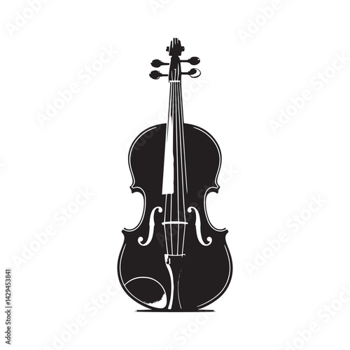 Harmonious Elegance: A Refined Collection of Viola Vector Silhouettes Celebrating the Rich Sound, Graceful Form, and Timeless Beauty of This Iconic Stringed Orchestral Instrument.