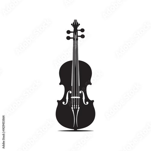 Harmonious Elegance: A Refined Collection of Viola Vector Silhouettes Celebrating the Rich Sound, Graceful Form, and Timeless Beauty of This Iconic Stringed Orchestral Instrument.