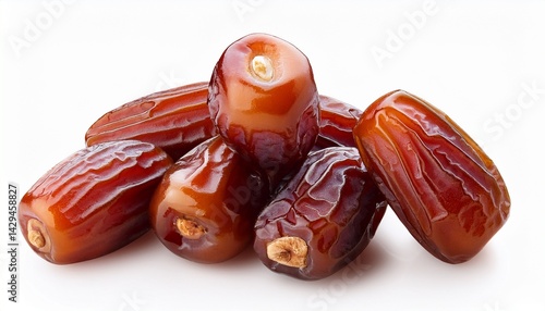 dates fruit sukari or kurma sukari isolated on white background