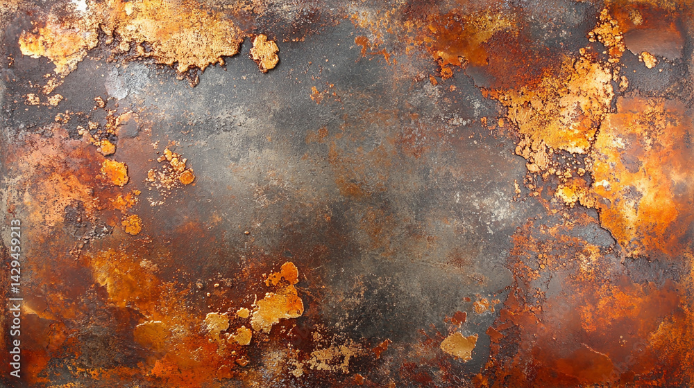 Abstract metallic texture background featuring a blend of shiny copper bronze and rustic gold tones symbolizing transformation durability elegance and the timeless beauty of industrial design