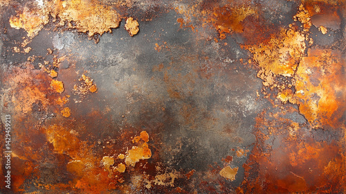 Obraz na płótnie Abstract metallic texture background featuring a blend of shiny copper bronze and rustic gold tones symbolizing transformation durability elegance and the timeless beauty of industrial design
w salonie