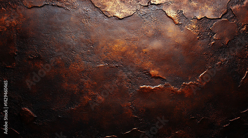 Obraz na płótnie Abstract metallic texture background featuring a blend of shiny copper bronze and rustic gold tones symbolizing transformation durability elegance and the timeless beauty of industrial design
w salonie