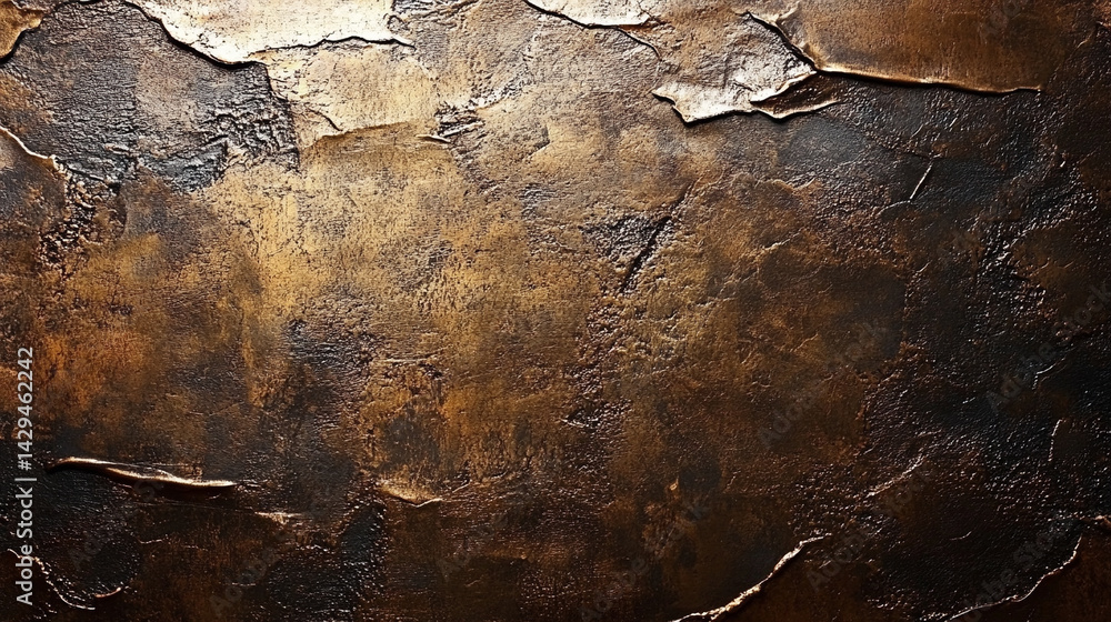 Abstract metallic texture background featuring a blend of shiny copper bronze and rustic gold tones symbolizing transformation durability elegance and the timeless beauty of industrial design