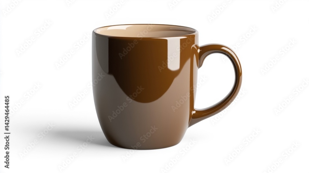 Mocha Mug Mockup on White Background. Generative AI Mocha Mug Mockup on White Background. Generative AI