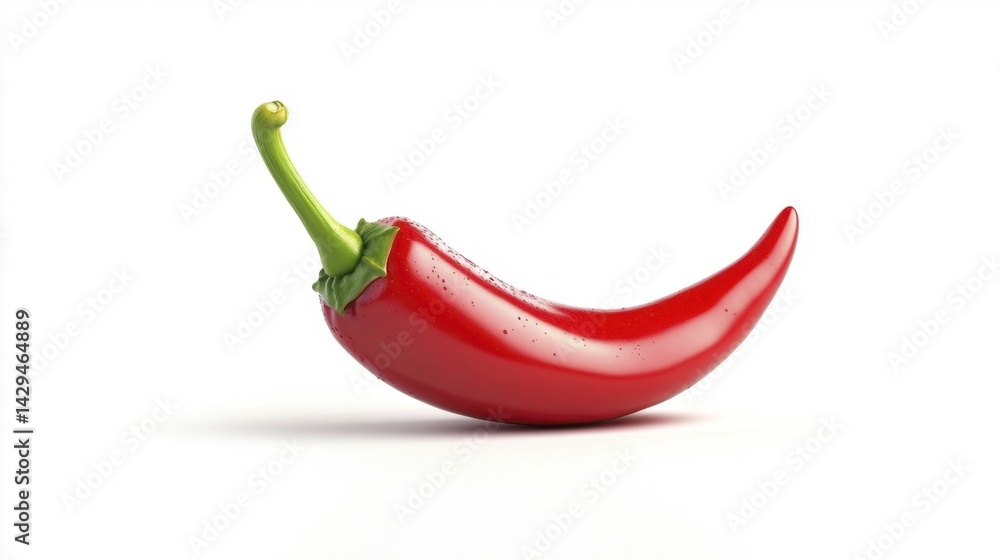 Ghost Pepper Isolated on White Background. Generative AI Ghost Pepper Isolated on White Background. Generative AI