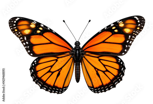 Monarch Butterfly in Flight Isolated on White: Vibrant Insect for Nature and Wildlife Imagery beautiful international buterfly day fly pic.