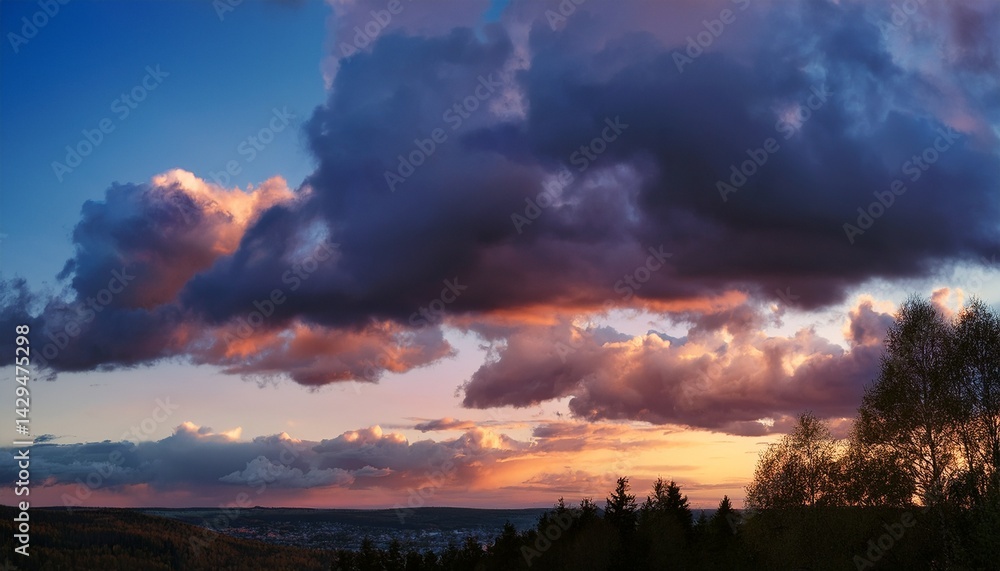 Fototapeta premium clouds at twilight