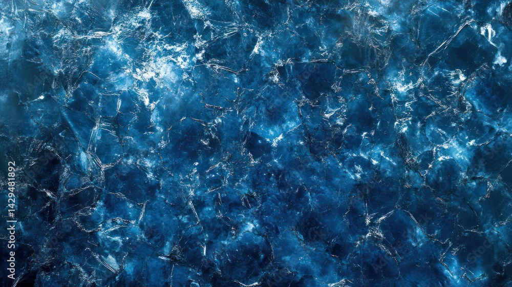 Obraz premium Abstract dark blue fractured surface