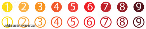 bullet numbers from 1 to 10 for list, step, infographic, website, tag etc (solid black fill). vector eps circle points for education, mark, web, app, ui etc use. 