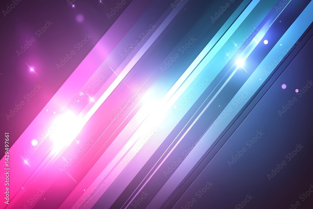 Abstract Diagonal Stripes Glowing Pink Blue Background Abstract Diagonal Stripes Glowing Pink Blue Background