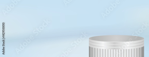 Abstract 3D Podium Gradient Bubbles Background. Product Display Presentation Podium With Colorful Gradient Background, Suitable for Digital Retail Ads, Online Promotions, and Ecommerce Marketing