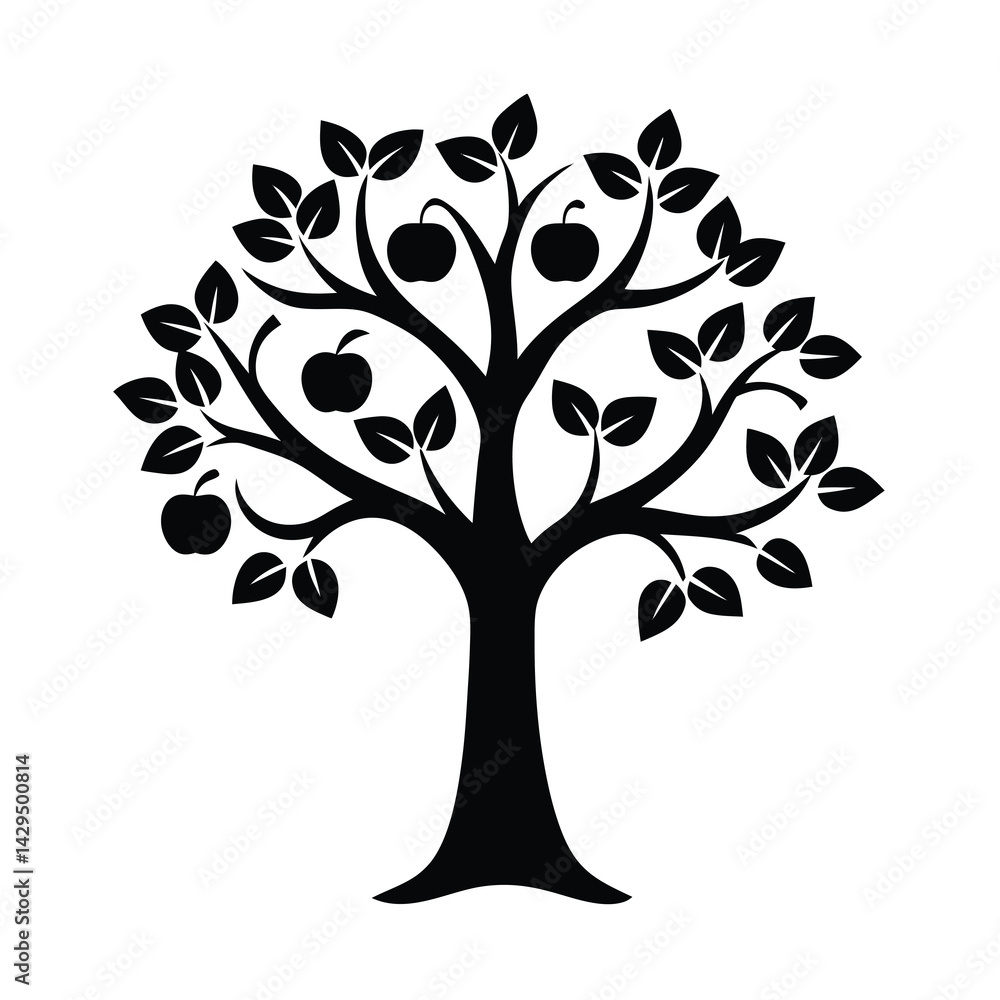 Obraz premium Creative Apple Tree Branch Design