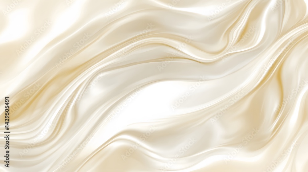 Obraz premium Elegant Cream Silk Drape Texture Background